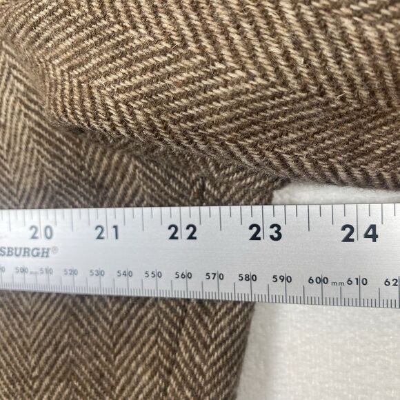 Vintage Pendleton Wool Blazer Jacket Brown Herringbone 100% Virgin Wool 1970s/80 - Picture 11 of 14